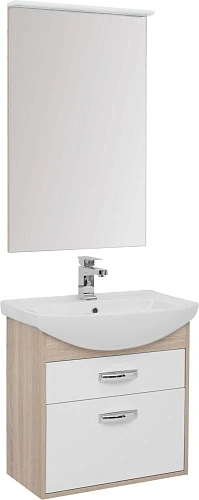 Комплект мебели Aquanet Грейс 65 дуб сонома/белый (2 ящика) 00198809 Комплект мебели Aquanet Грейс 65 дуб сонома/белый (2 ящика) 00198809