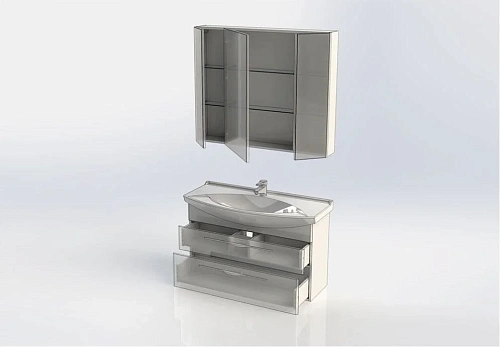 Комплект мебели Aquanet Ирвин 105 белый 00249622 Комплект мебели Aquanet Ирвин 105 белый 00249622