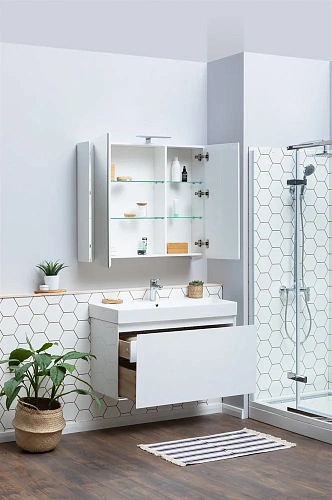 Комплект мебели Aquanet Йорк 100 белый 00203645 Комплект мебели Aquanet Йорк 100 белый 00203645