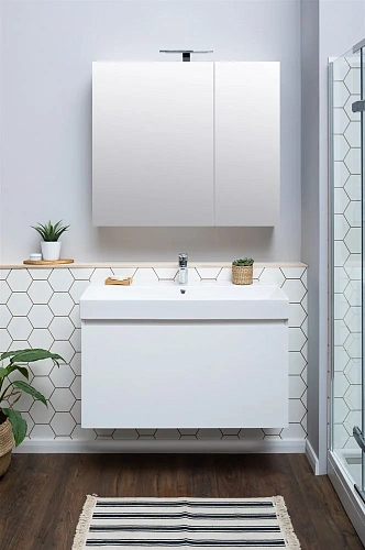 Комплект мебели Aquanet Йорк 100 белый 00203645 Комплект мебели Aquanet Йорк 100 белый 00203645