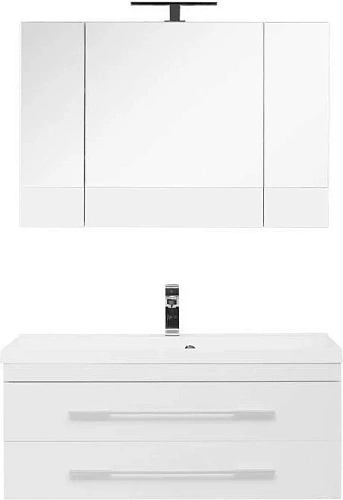 Комплект мебели Aquanet Нота NEW 100 белый (камерино) 00230303 Комплект мебели Aquanet Нота NEW 100 белый (камерино) 00230303