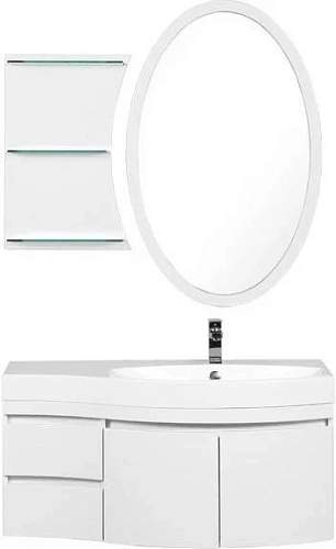 Комплект мебели Aquanet Опера 115 R белый (2 дверцы 2 ящика) 00169418 Комплект мебели Aquanet Опера 115 R белый (2 дверцы 2 ящика) 00169418