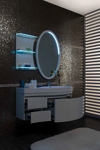 Комплект мебели Aquanet Опера 115 R белый (2 дверцы 2 ящика) 00169418 Комплект мебели Aquanet Опера 115 R белый (2 дверцы 2 ящика) 00169418