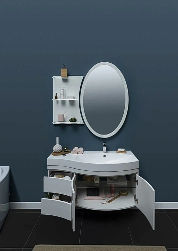 Комплект мебели Aquanet Опера 115 R белый (2 дверцы 2 ящика) 00169418 Комплект мебели Aquanet Опера 115 R белый (2 дверцы 2 ящика) 00169418