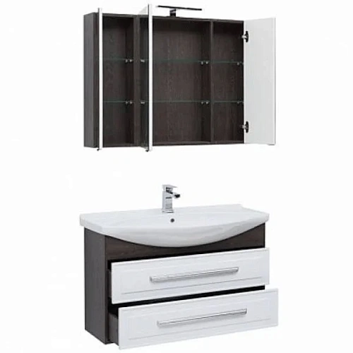 Комплект мебели Aquanet Остин 105 дуб кантербери/белый 00252224 Комплект мебели Aquanet Остин 105 дуб кантербери/белый 00252224