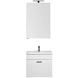 Комплект мебели Aquanet Рондо 60 белый (1 ящик, зеркало камерино) 00195697 Комплект мебели Aquanet Рондо 60 белый (1 ящик, зеркало камерино) 00195697
