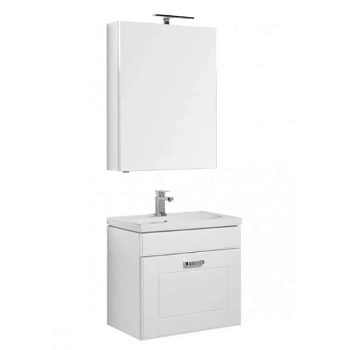 Комплект мебели Aquanet Рондо 70 белый (1 ящик, зеркало камерино) 00195698 Комплект мебели Aquanet Рондо 70 белый (1 ящик, зеркало камерино) 00195698