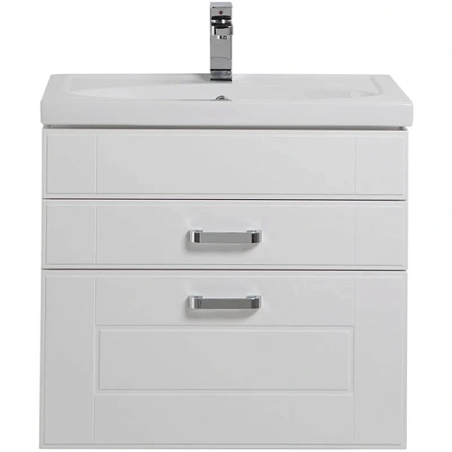 Комплект мебели Aquanet Рондо 70 белый (2 ящика, зеркало камерино) 00195701 Комплект мебели Aquanet Рондо 70 белый (2 ящика, зеркало камерино) 00195701