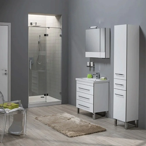 Комплект мебели Aquanet Сиена 70 белый (напольный 3 ящика) 00196502 Комплект мебели Aquanet Сиена 70 белый (напольный 3 ящика) 00196502