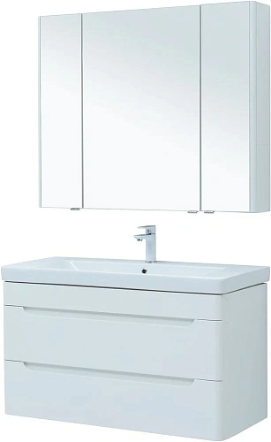 Комплект мебели Aquanet София 105 белый глянец (2 ящика) 00274193 Комплект мебели Aquanet София 105 белый глянец (2 ящика) 00274193