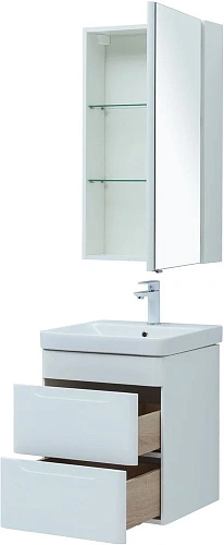 Комплект мебели Aquanet София 50 белый глянец (2 ящика) 00274191 Комплект мебели Aquanet София 50 белый глянец (2 ящика) 00274191