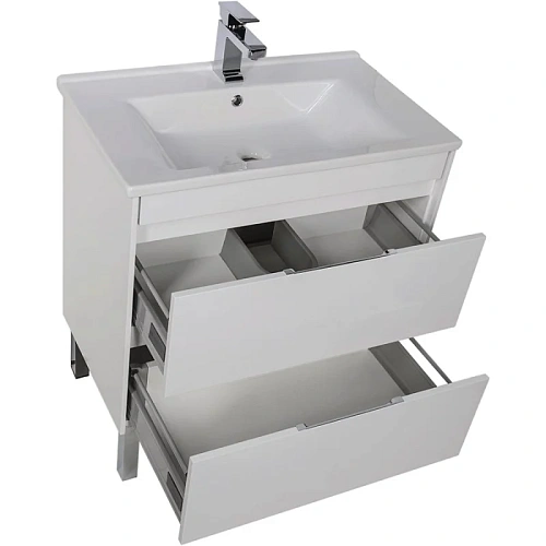 Комплект мебели Aquanet Тулон 75 белый 00183626 Комплект мебели Aquanet Тулон 75 белый 00183626