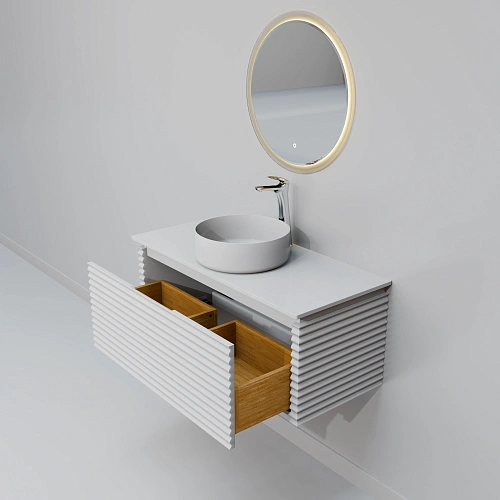 Комплект мебели ArtDecco Jacqueline 100 AJC10W34S3MF белый Комплект мебели ArtDecco Jacqueline 100 AJC10W34S3MF белый