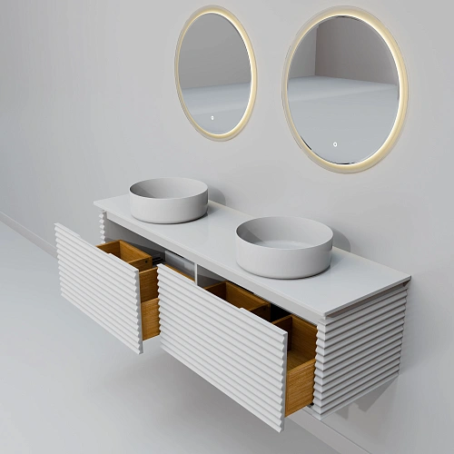 Комплект мебели ArtDecco Jacqueline 150 AJC15W34D3M0 белый Комплект мебели ArtDecco Jacqueline 150 AJC15W34D3M0 белый