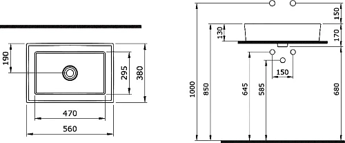Комплект мебели STWORKI Берген 100 белая со светлой столешницей, с раковиной Bocchi Vessel 1172-061- 566046 Комплект мебели STWORKI Берген 100 белая со светлой столешницей, с раковиной Bocchi Vessel 1172-061- 566046