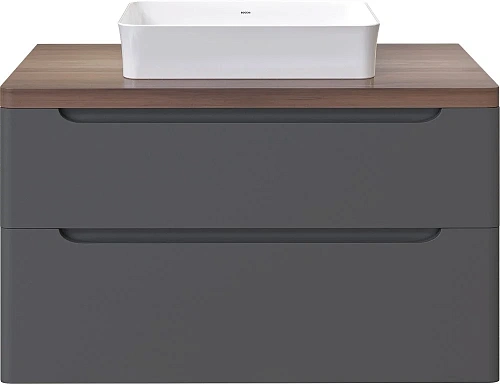 Комплект мебели STWORKI Берген 100 серая с темной столешницей, раковина Bocchi Sottile 1476-001-0125 565828 Комплект мебели STWORKI Берген 100 серая с темной столешницей, раковина Bocchi Sottile 1476-001-0125 565828