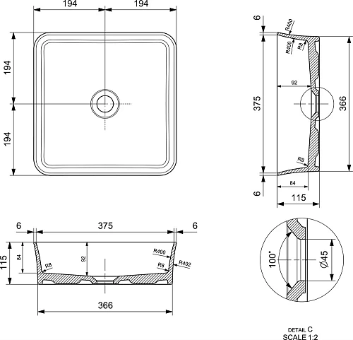 Комплект мебели STWORKI Берген 80 белая со светлой столешницей, раковина Sottile 1477-001-0125 56601 566011 Комплект мебели STWORKI Берген 80 белая со светлой столешницей, раковина Sottile 1477-001-0125 56601 566011