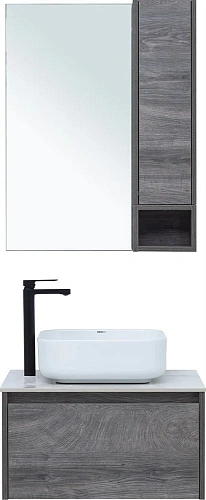 Комплект мебели STWORKI Карлстад 60 дуб рошелье, монте тиберио, с отверстием под смеситель в столешн 425174 Комплект мебели STWORKI Карлстад 60 дуб рошелье, монте тиберио, с отверстием под смеситель в столешн 425174