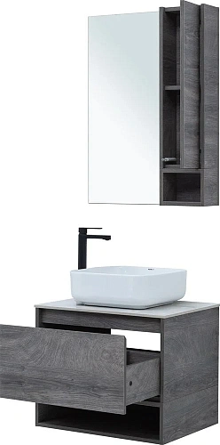 Комплект мебели STWORKI Карлстад 60 дуб рошелье, монте тиберио, с отверстием под смеситель в столешн 425174 Комплект мебели STWORKI Карлстад 60 дуб рошелье, монте тиберио, с отверстием под смеситель в столешн 425174