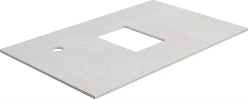 Комплект мебели STWORKI Карлстад 75 дуб рустикальный, простоун беж, с отверстием для смесителя в сто 587559 Комплект мебели STWORKI Карлстад 75 дуб рустикальный, простоун беж, с отверстием для смесителя в сто 587559