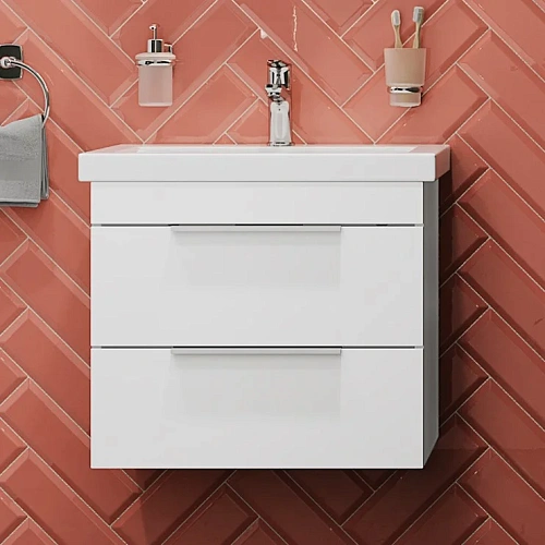 Комплект мебели STWORKI Копенгаген 60 белая, подвесная, в современном стиле, российская (гарнитур, к 467206 Комплект мебели STWORKI Копенгаген 60 белая, подвесная, в современном стиле, российская (гарнитур, к 467206