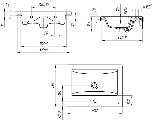 Комплект мебели STWORKI Копенгаген 60 белая, подвесная, в современном стиле, российская (гарнитур, к 467206 Комплект мебели STWORKI Копенгаген 60 белая, подвесная, в современном стиле, российская (гарнитур, к 467206