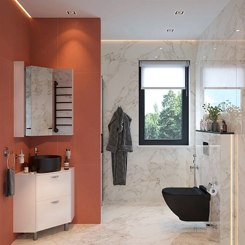 Комплект мебели STWORKI Лунд 60 белая, с раковиной на выбор 548156 Комплект мебели STWORKI Лунд 60 белая, с раковиной на выбор 548156