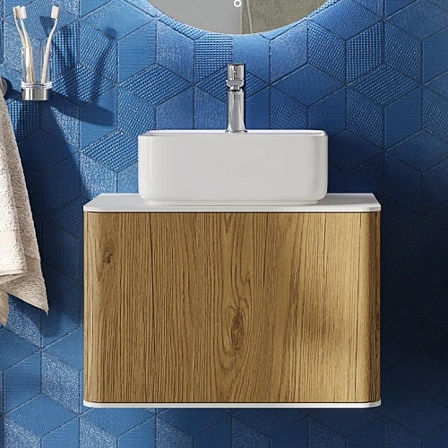 Комплект мебели STWORKI Ноттвиль 60 дуб верона, без выреза под смеситель, скандинавский стиль, подве 444537 Комплект мебели STWORKI Ноттвиль 60 дуб верона, без выреза под смеситель, скандинавский стиль, подве 444537