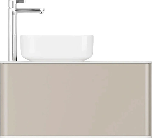 Комплект мебели STWORKI Ноттвиль 80 бежевый шелк, с отверстием под смеситель 414395 Комплект мебели STWORKI Ноттвиль 80 бежевый шелк, с отверстием под смеситель 414395