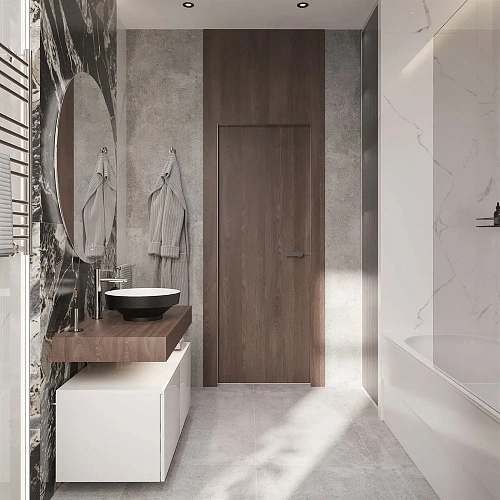 Комплект мебели STWORKI Ольборг 100 столешница дуб карпентер, без отверстий, 2 тумбы 50, с раковиной 536748 Комплект мебели STWORKI Ольборг 100 столешница дуб карпентер, без отверстий, 2 тумбы 50, с раковиной 536748