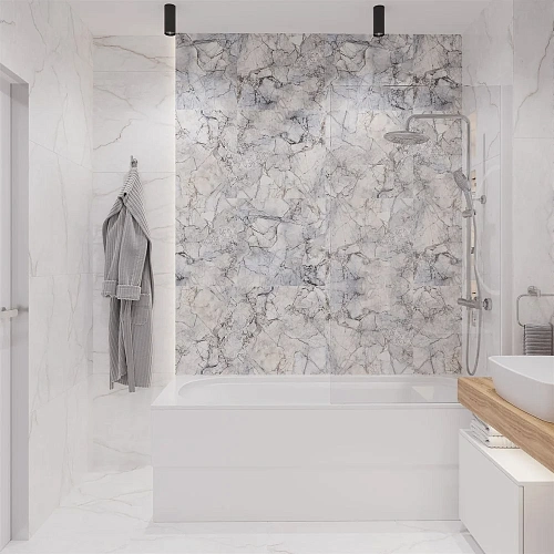 Комплект мебели STWORKI Ольборг 100 столешница дуб французский, без отверстий, с тумбой 50, с ракови 536094 Комплект мебели STWORKI Ольборг 100 столешница дуб французский, без отверстий, с тумбой 50, с ракови 536094