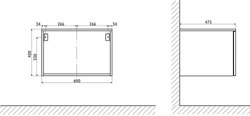 Комплект мебели STWORKI Ольборг 100 столешница дуб французский, без отверстий, с тумбой 60 483360 Комплект мебели STWORKI Ольборг 100 столешница дуб французский, без отверстий, с тумбой 60 483360