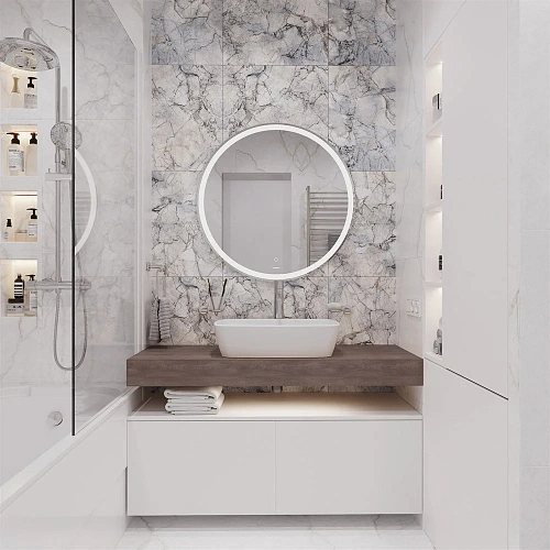 Комплект мебели STWORKI Ольборг 120 столешница дуб карпентер, без отверстий, 2 тумбы 60, с раковиной 536483 Комплект мебели STWORKI Ольборг 120 столешница дуб карпентер, без отверстий, 2 тумбы 60, с раковиной 536483