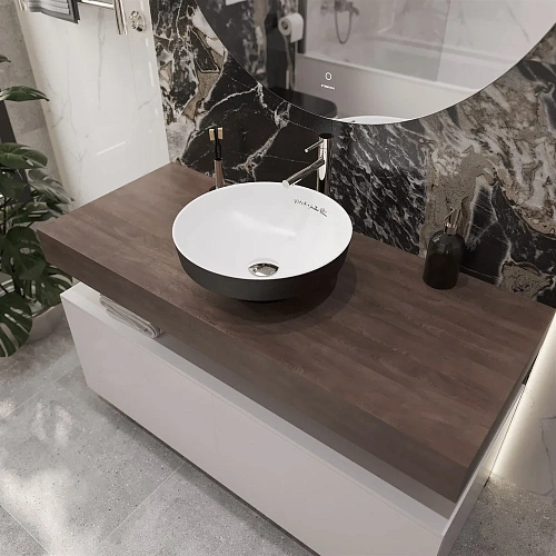 Комплект мебели STWORKI Ольборг 120 столешница дуб карпентер, без отверстий, 2 тумбы 60, с раковиной 536752 Комплект мебели STWORKI Ольборг 120 столешница дуб карпентер, без отверстий, 2 тумбы 60, с раковиной 536752