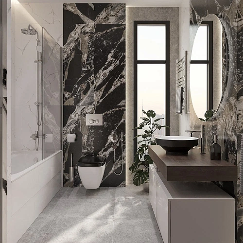 Комплект мебели STWORKI Ольборг 120 столешница дуб карпентер, без отверстий, 2 тумбы 60, с раковиной 536752 Комплект мебели STWORKI Ольборг 120 столешница дуб карпентер, без отверстий, 2 тумбы 60, с раковиной 536752