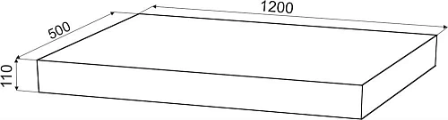 Комплект мебели STWORKI Ольборг 120 столешница дуб карпентер, без отверстий, с тумбой 80, с раковино 536766 Комплект мебели STWORKI Ольборг 120 столешница дуб карпентер, без отверстий, с тумбой 80, с раковино 536766