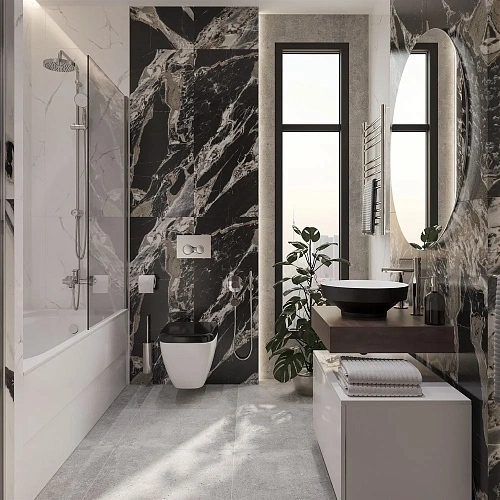 Комплект мебели STWORKI Ольборг 60 столешница дуб карпентер, без отверстий, с тумбой 80, с раковиной 536696 Комплект мебели STWORKI Ольборг 60 столешница дуб карпентер, без отверстий, с тумбой 80, с раковиной 536696