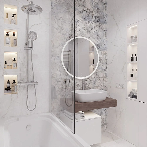 Комплект мебели STWORKI Ольборг 80 столешница дуб карпентер, без отверстий, с тумбой 50, с раковиной 536431 Комплект мебели STWORKI Ольборг 80 столешница дуб карпентер, без отверстий, с тумбой 50, с раковиной 536431