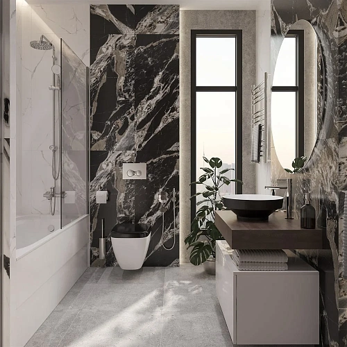 Комплект мебели STWORKI Ольборг 80 столешница дуб карпентер, без отверстий, с тумбой 80, с раковиной 536727 Комплект мебели STWORKI Ольборг 80 столешница дуб карпентер, без отверстий, с тумбой 80, с раковиной 536727