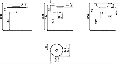 Комплект мебели STWORKI Ольборг 80 столешница дуб французский, без отверстий, с тумбой 50, с раковин 536608 Комплект мебели STWORKI Ольборг 80 столешница дуб французский, без отверстий, с тумбой 50, с раковин 536608