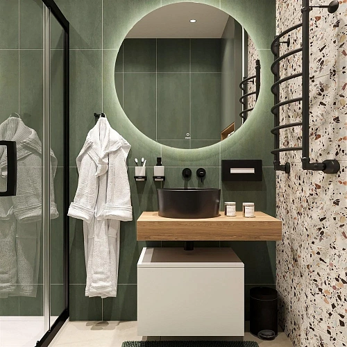 Комплект мебели STWORKI Ольборг 80 столешница дуб французский, без отверстий, с тумбой 60 486638 Комплект мебели STWORKI Ольборг 80 столешница дуб французский, без отверстий, с тумбой 60 486638