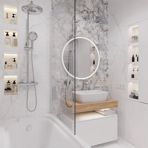 Комплект мебели STWORKI Ольборг 80 столешница дуб французский, без отверстий, с тумбой 80, с раковин 536142 Комплект мебели STWORKI Ольборг 80 столешница дуб французский, без отверстий, с тумбой 80, с раковин 536142