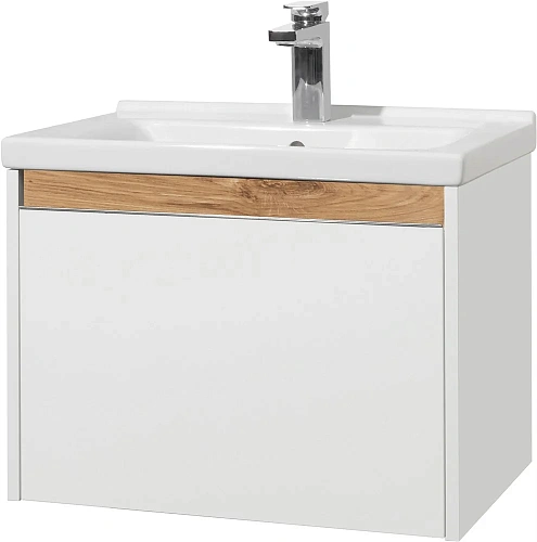 Комплект мебели STWORKI Стокгольм 60 , белая, подвесная (комплект, гарнитур) 406312 Комплект мебели STWORKI Стокгольм 60 , белая, подвесная (комплект, гарнитур) 406312