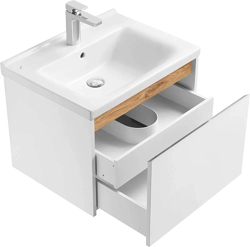 Комплект мебели STWORKI Стокгольм 60 , белая, подвесная (комплект, гарнитур) 406312 Комплект мебели STWORKI Стокгольм 60 , белая, подвесная (комплект, гарнитур) 406312