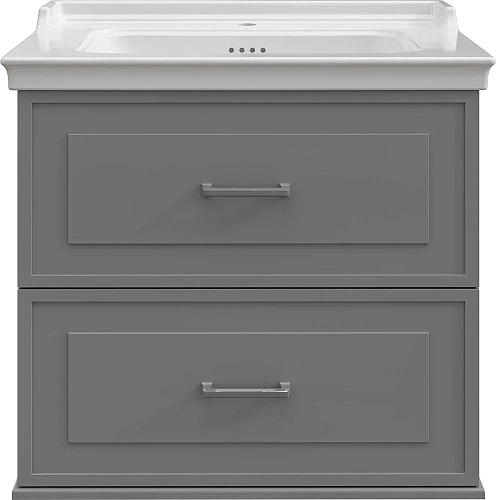 Комплект мебели STWORKI Хадстен 80 cерая, в стиле прованс, подвесная, российская (гарнитур, комплект 540921 Комплект мебели STWORKI Хадстен 80 cерая, в стиле прованс, подвесная, российская (гарнитур, комплект 540921