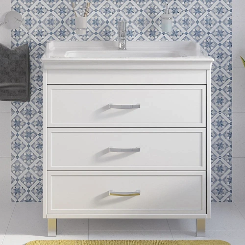 Комплект мебели STWORKI Хальмстад 80 белая, в современном стиле (комплект, гарнитур) 505656 Комплект мебели STWORKI Хальмстад 80 белая, в современном стиле (комплект, гарнитур) 505656