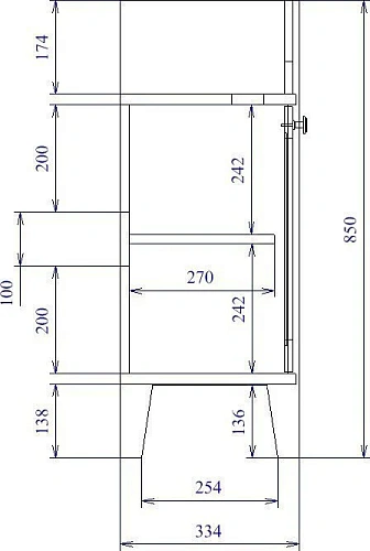 Комплект мебели STWORKI Хельсингборг 105 белая 482008 Комплект мебели STWORKI Хельсингборг 105 белая 482008