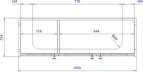 Комплект мебели STWORKI Хельсингборг 105 белая 482008 Комплект мебели STWORKI Хельсингборг 105 белая 482008