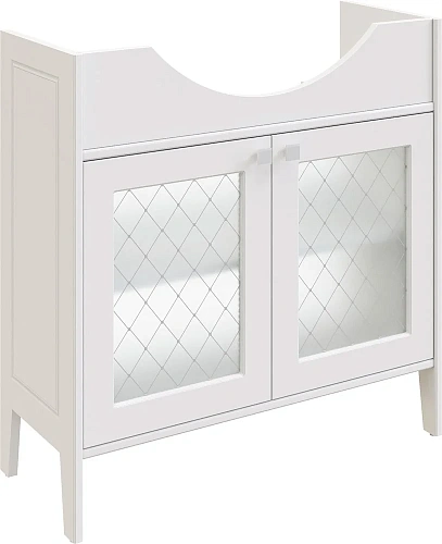 Комплект мебели STWORKI Хельсингборг 85 белая, в стиле прованс, из МДФ, российская (гарнитур, компле 482214 Комплект мебели STWORKI Хельсингборг 85 белая, в стиле прованс, из МДФ, российская (гарнитур, компле 482214