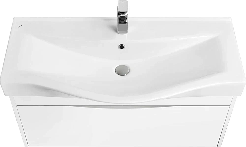 Комплект мебели STWORKI Хельсинки 100 белая, подвесная, в современном стиле, российская (гарнитур, к 411900 Комплект мебели STWORKI Хельсинки 100 белая, подвесная, в современном стиле, российская (гарнитур, к 411900